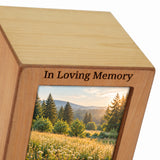Natural Photo Cremation Urn  - 40 cubic inch