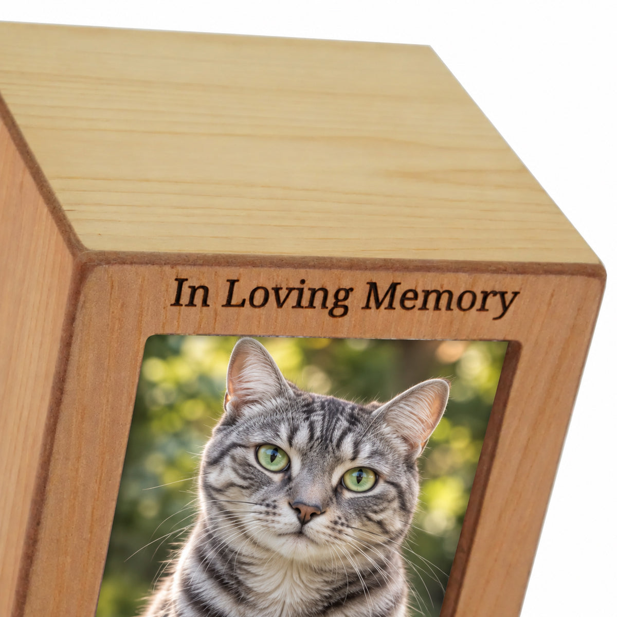 Natural Photo Cremation Urn  - 25 cubic inch