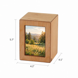 Natural Photo Cremation Urn  - 40 cubic inch