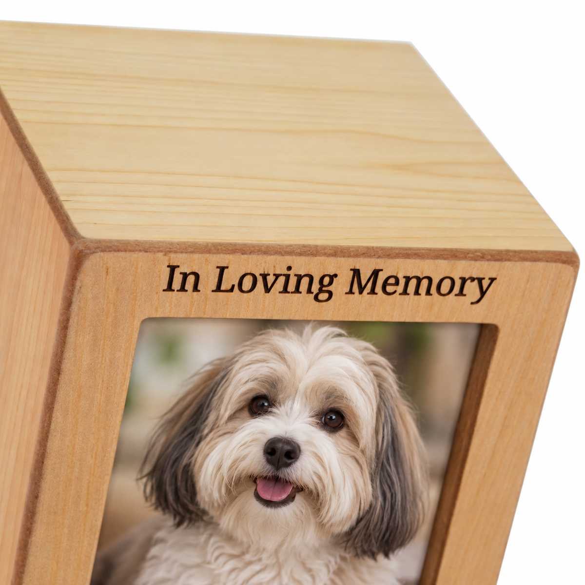 Natural Photo Cremation Urn  - 40 cubic inch