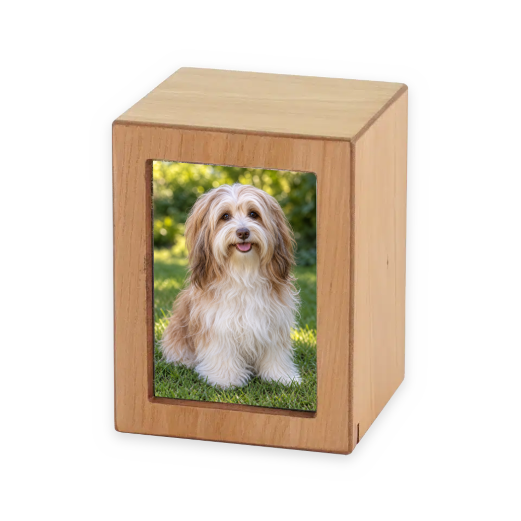 Natural Photo Cremation Urn  - 40 cubic inch