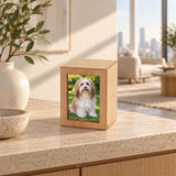 Natural Photo Cremation Urn  - 40 cubic inch