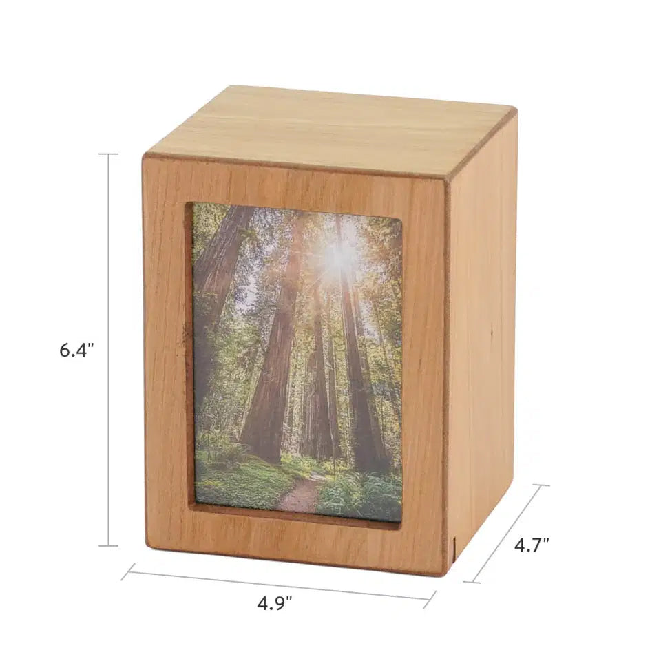 Natural Photo Cremation Urn  - 85 cubic inch