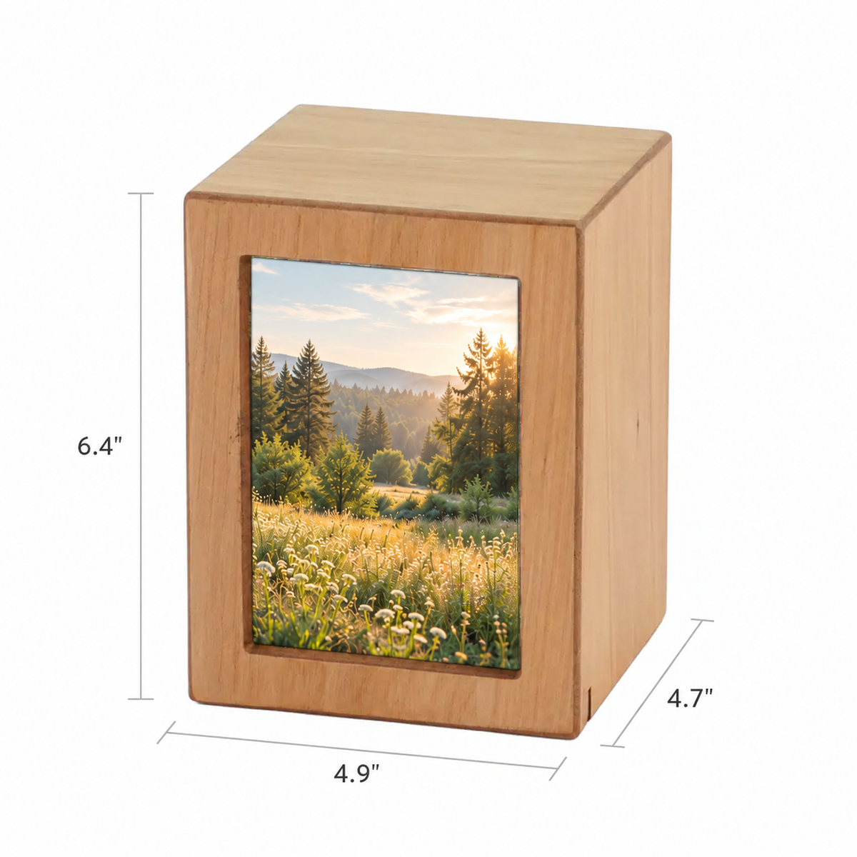 Natural Photo Cremation Urn  - 85 cubic inch