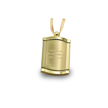 Engravable Gold Frame Pendant