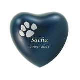 Pet Paw Classic Blue Heart Keepsake