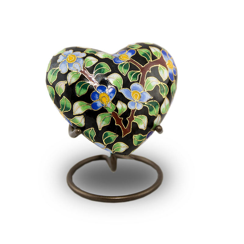 Morning Glory Cremation Keepsake - Cloisonne