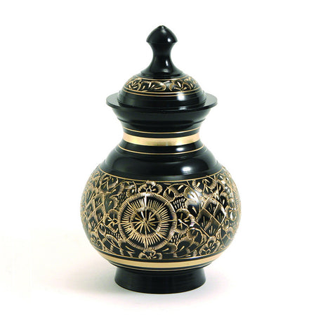 Timeless Black Pet Cremation Urns - Small