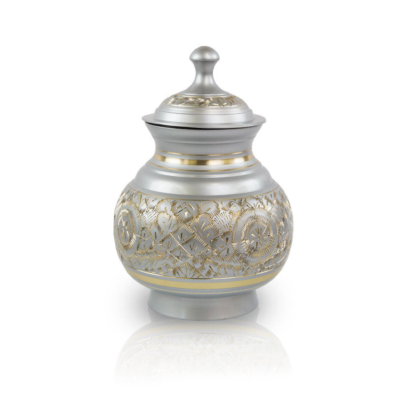 Extra Small Timeless Pewter Pet Cremation Urn