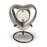 Platinum Cremation Keepsake Heart