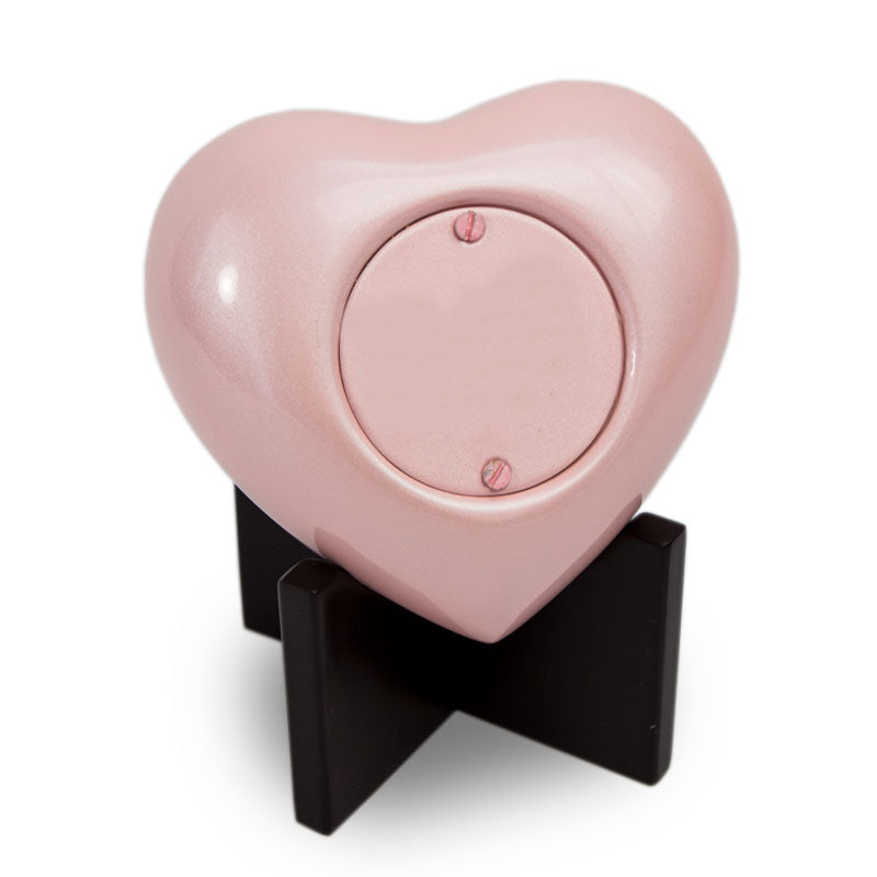 In Our Hearts Infant Cremation Urn - Pink