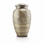 Silver and Gold Radiant Platinum Cremation Urn