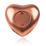 Copper Oak Cremation Keepsake Heart