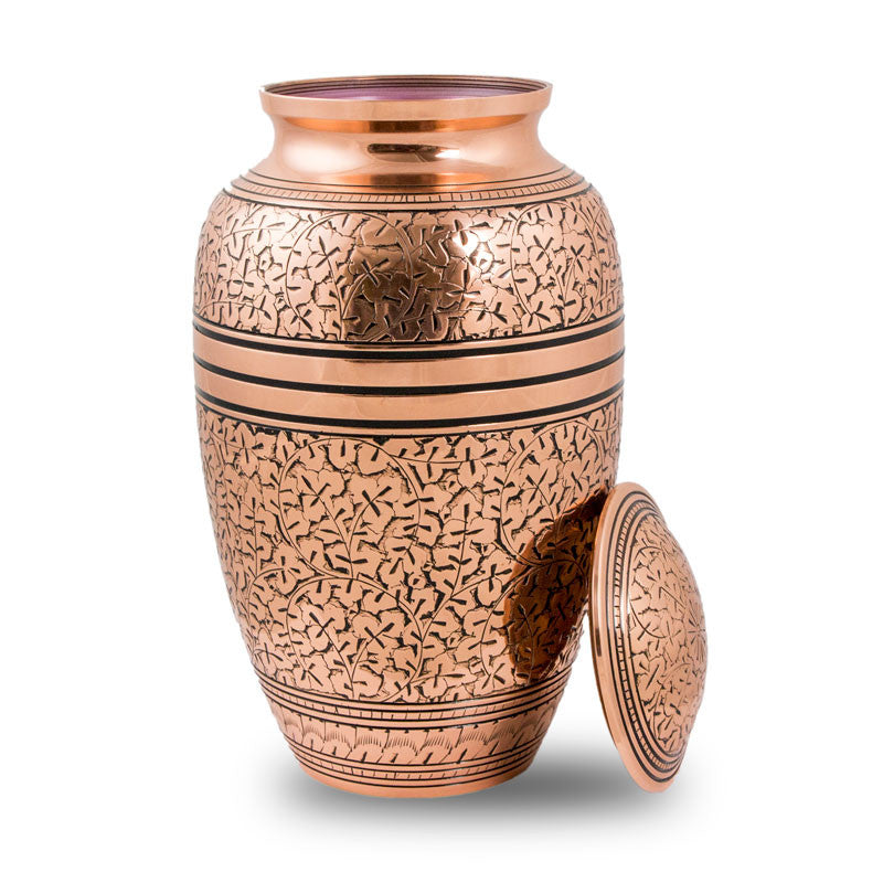 Copper Oak Cremation Urn - Large