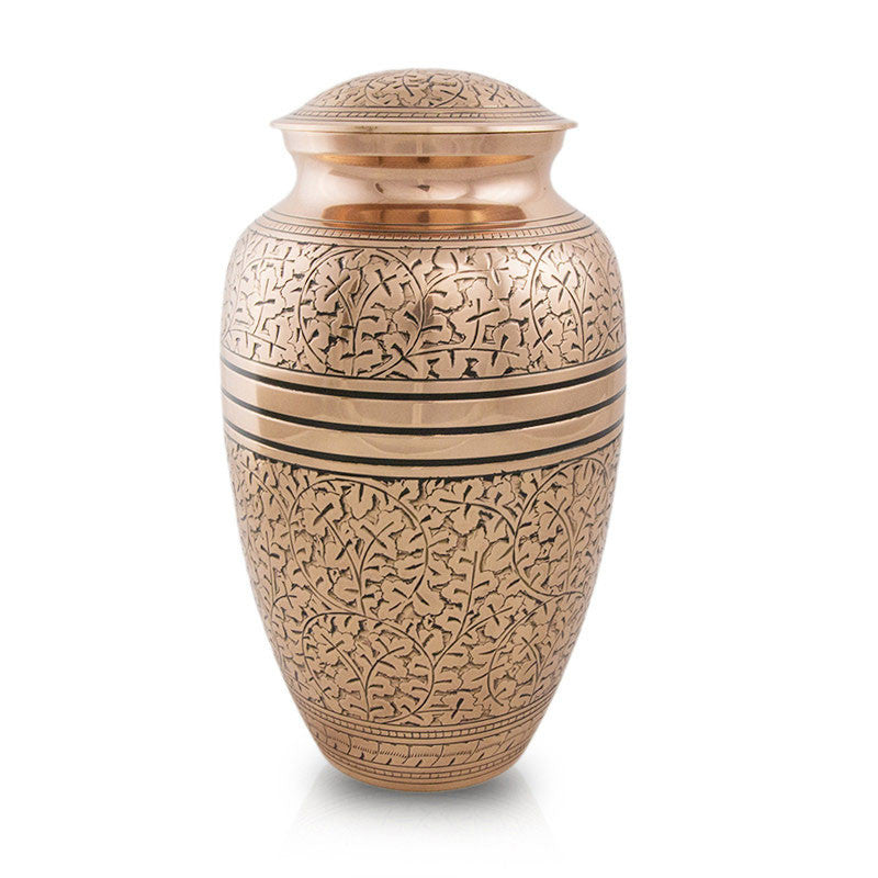 Copper Oak Cremation Urn - Large