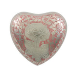 Shimmering Rose Heart Keepsake