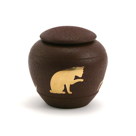 Silhouette Cat Cremation Urn - Sienna