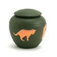 Silhouette Cat Cremation Urn - Fern