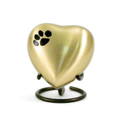 Bronze Paw Pet Heart Keepsake