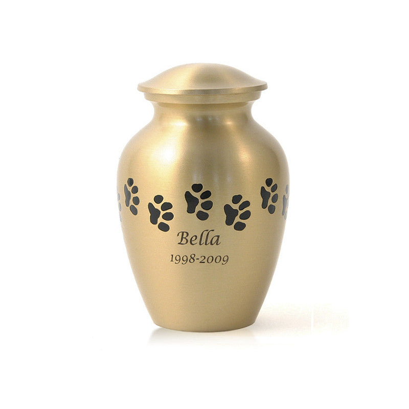 Bronze Paw Cremation Urn - Small