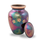 Raku Paw Cremation Urn - Medium