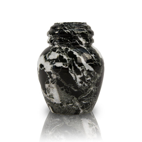 Noire Marble Cremation Keepsake Urn