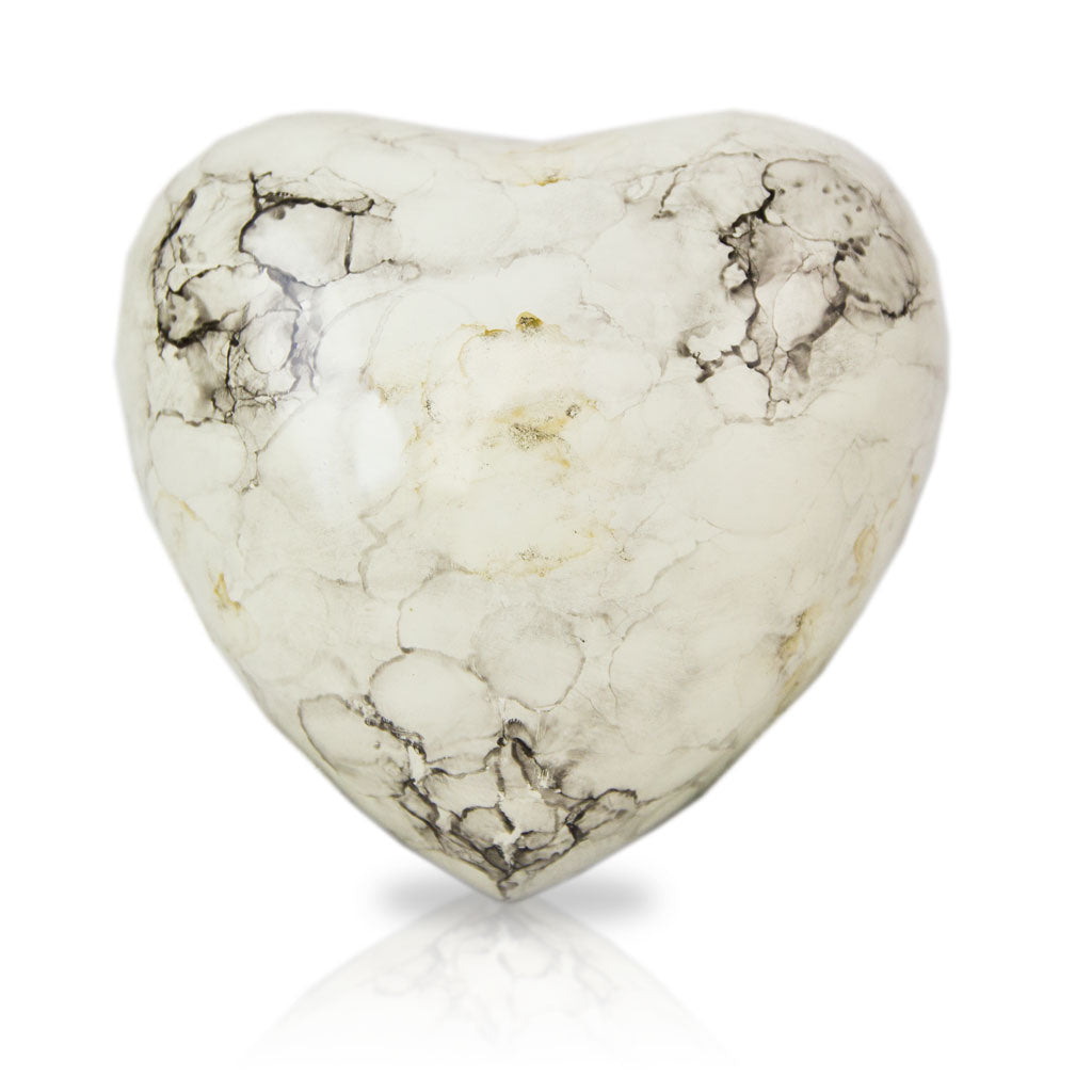 Glenwood Heart Cremation Keepsake - White