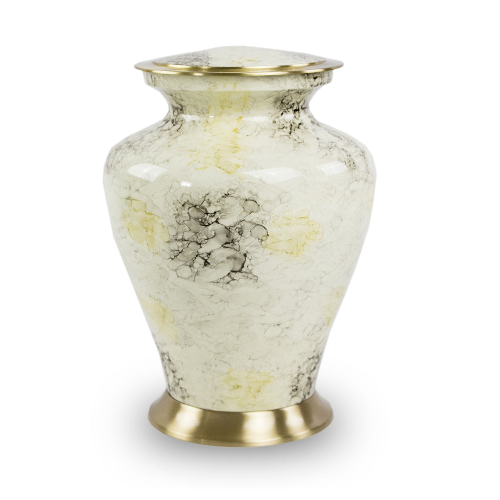 Glenwood White Cremation Urn - Large