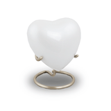 Trinity Pearl Cremation Keepsake Heart