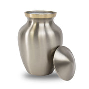 Handsome Pewter Cremation Urn - Small