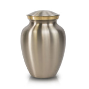 Handsome Pewter Cremation Urn - Small