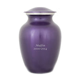 Luxurious Violet Pet cremation Urn - Extra Small