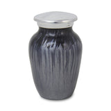 Enamel Finished Metal Alloy Cremation Keepsake Urn - Dark Blue