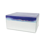 Modern Twilight Clouds Glass Cremation Urn for Pets