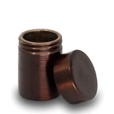 Chocolate Brown Brass Mini Pocket Cremation Urn Keepsake