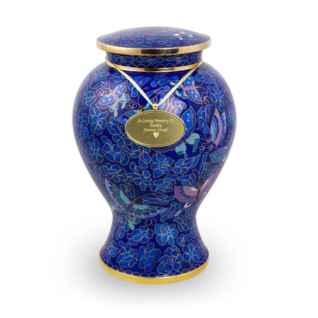Etienne Butterfly Cremation Urn cloisonne