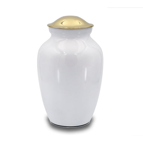 Ice White Cremation Urn - 125 cubic inches