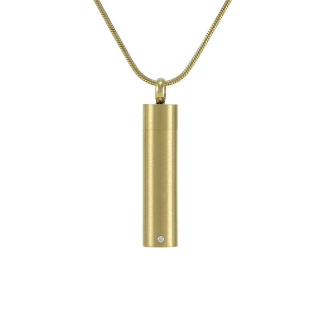 Bronze cylinder cremation urn keepsake pendant jewelry