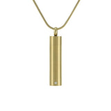 Bronze cylinder cremation urn keepsake pendant jewelry