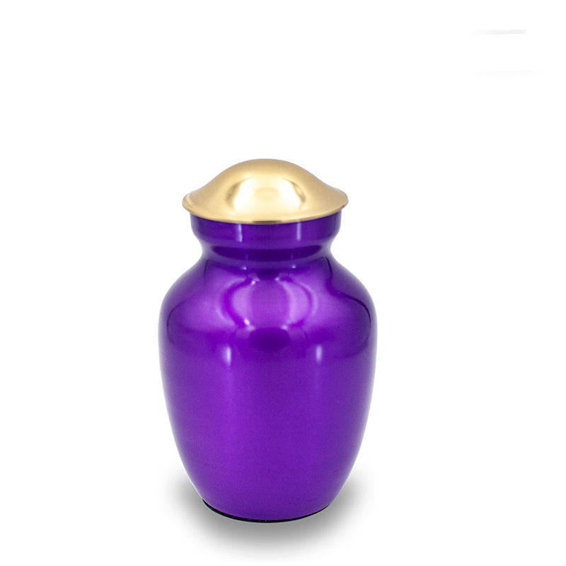 Deep purple cremation urn 45