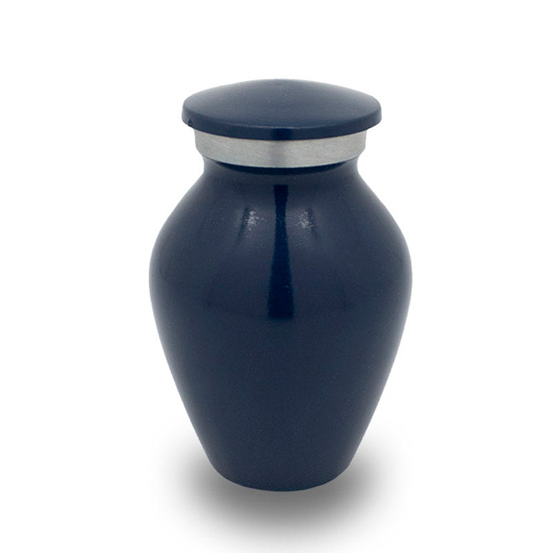 Navy Blue Cremation Keepsake Urn