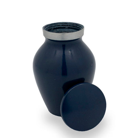 Navy Blue Cremation Keepsake Urn