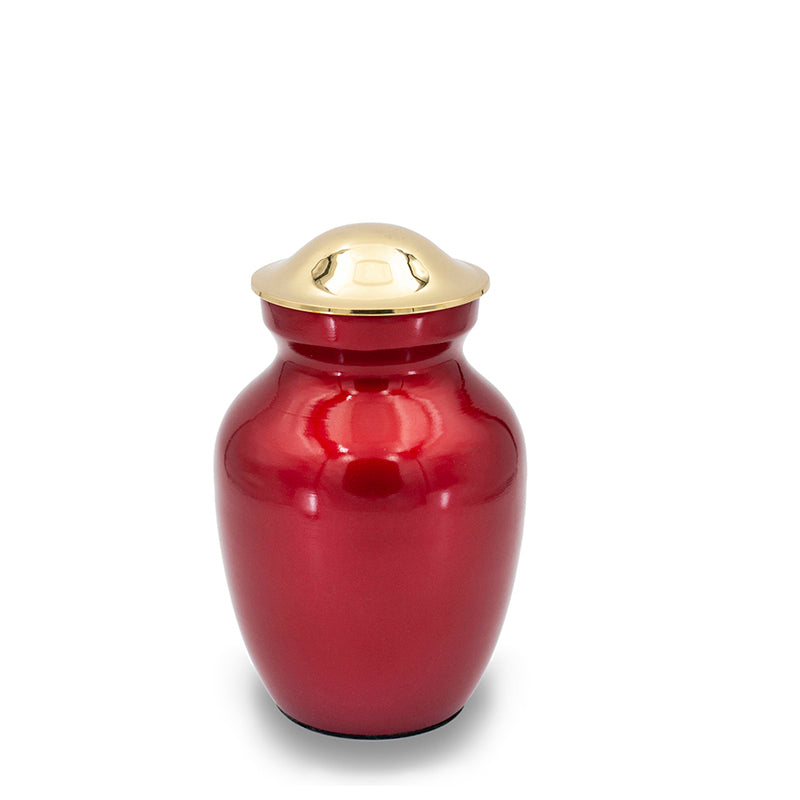 Deep Red Cremation Urn - 45 cubic inch