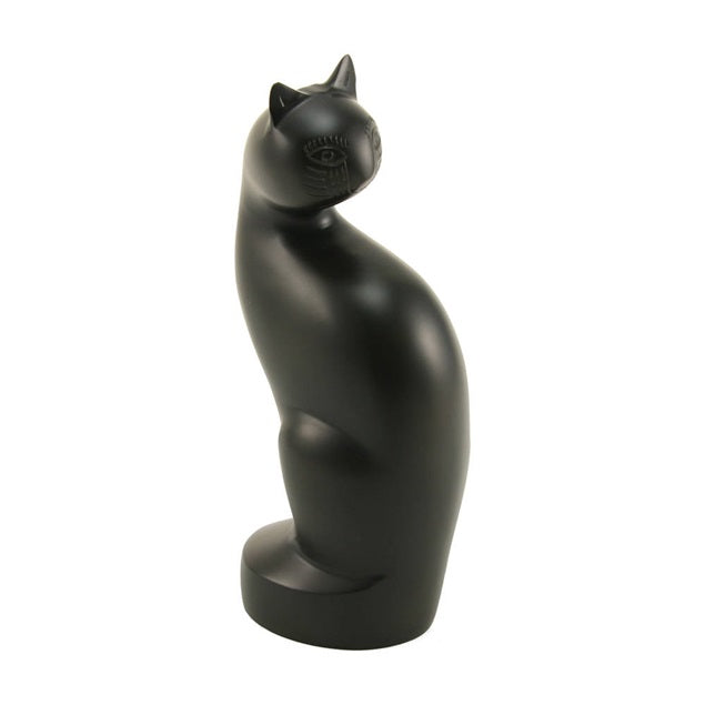 Tall Cat Cremation Urn - Antique Bronze