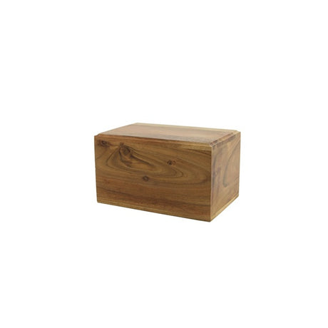 Acacia Wood Box Urn - 25 cubic inches - CASE OF 16