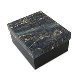 Modern Green and Black Marbled Glass Cremation Urn For Pets