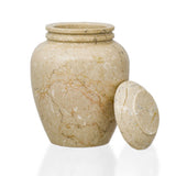 Elliptical Alluvium Marble Cremation Urn - Large