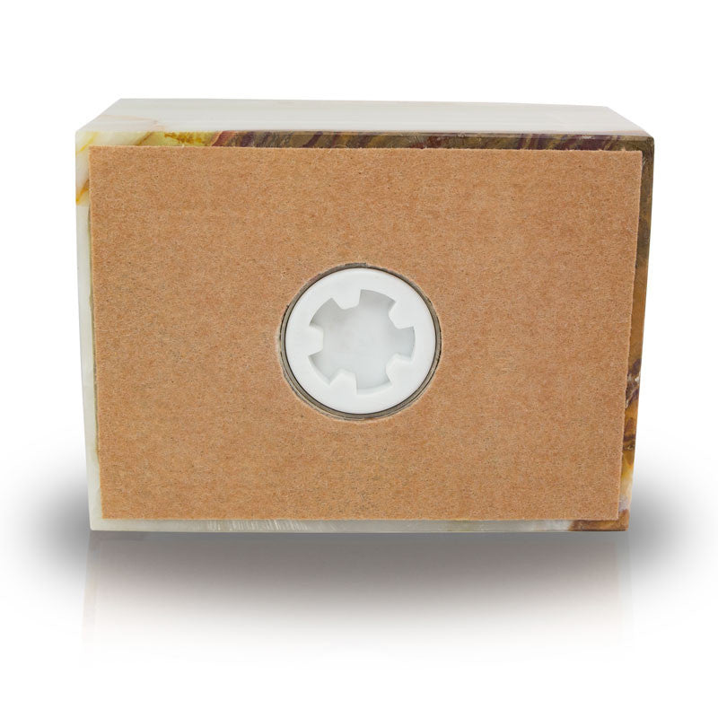 Alpine Green Genuine Marble Box Cremation Urn - Harmony