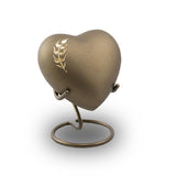 Aria Wheat Heart Cremation Keepsake