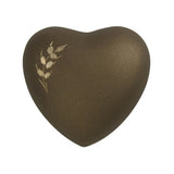 Aria Wheat Heart Cremation Keepsake